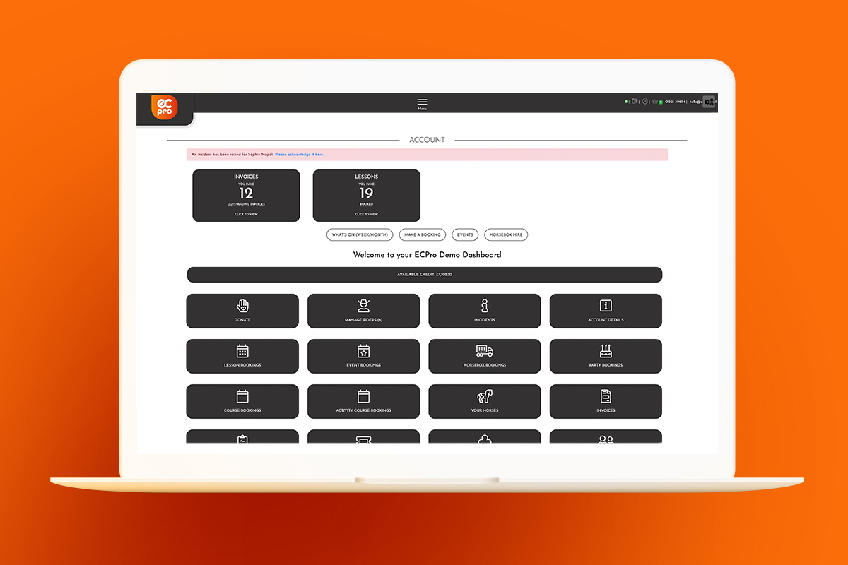 image showing admin dashboard