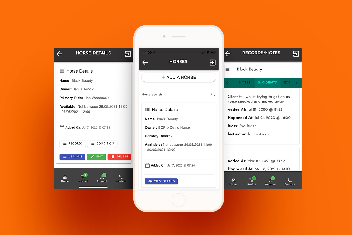 image showing horse information and welfare reports